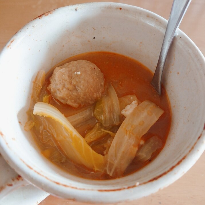 ゴマ坦々野菜スープ